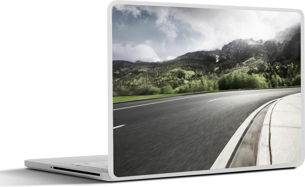 Afbeelding van product SleevesAndCases  Laptop sticker - 11.6 inch - Een weg bij de Alpen