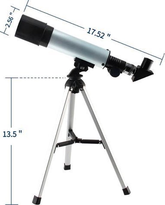 Fedec Telescoop - 3 lenzen - Inclusief tripod statief - Sterren kijken - Zwart - Fedec