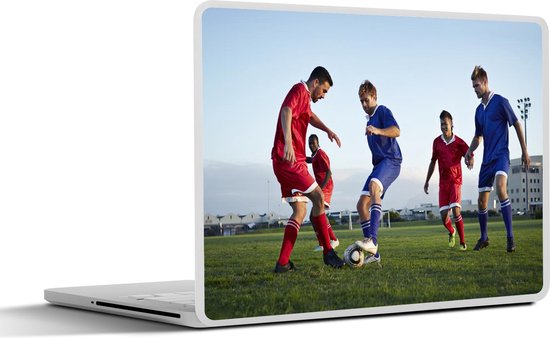 Foto: Laptop sticker 10 1 inch voetbalwedstrijd 25x18cm laptopstickers laptop skin cover