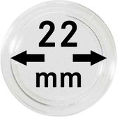 Lindner Hartberger muntcapsules Ø 22 mm (10x) voor penningen tokens capsules muntcapsule
