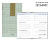 Brepols Schoolagenda 2021-2022 - Vintage - Blauw - 9x 16 cm