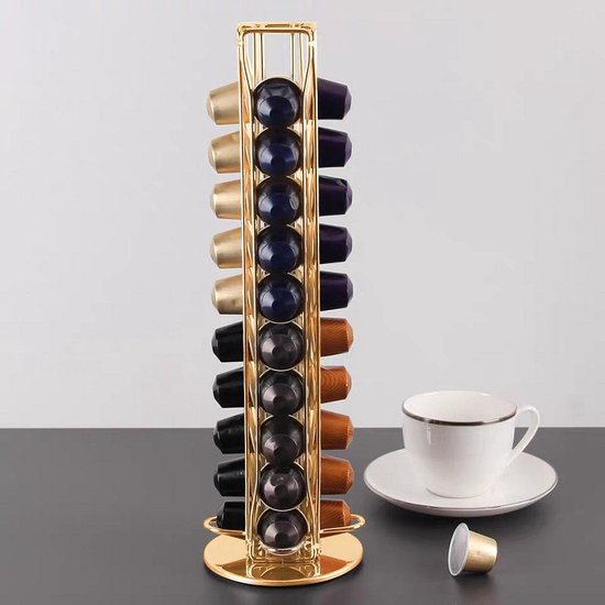 Porte-capsule nespresso rotatif 40 pièces -doré | bol.com