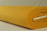 Fleece stof - Okergeel - 10 meter