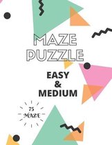 Maze Puzzle Activity Book with 75 Maze