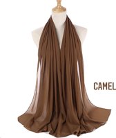 WOW PEACH  Hoofddoek Camel| Hijab |Sjaal |Hoofddoek |Turban |Chiffon Scarf |Sjawl |Dames hoofddoek |Islam |Hoofddeksel| Musthave |
