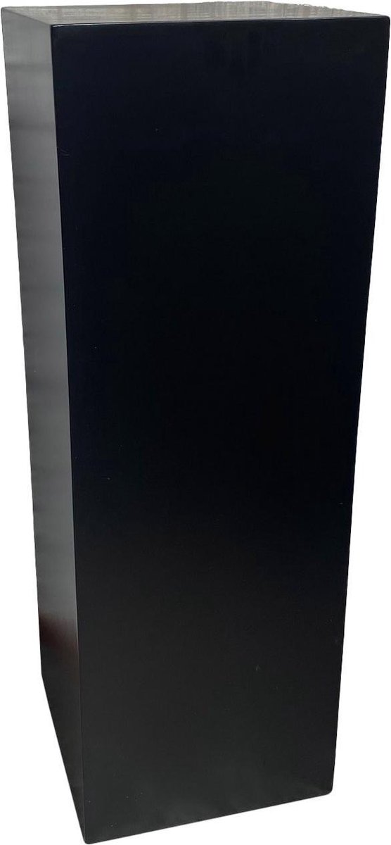 In & Out Deco zuil-sokkel-pilaar fiberstone mat zwart 28x28x80 cm voor binnen en buiten