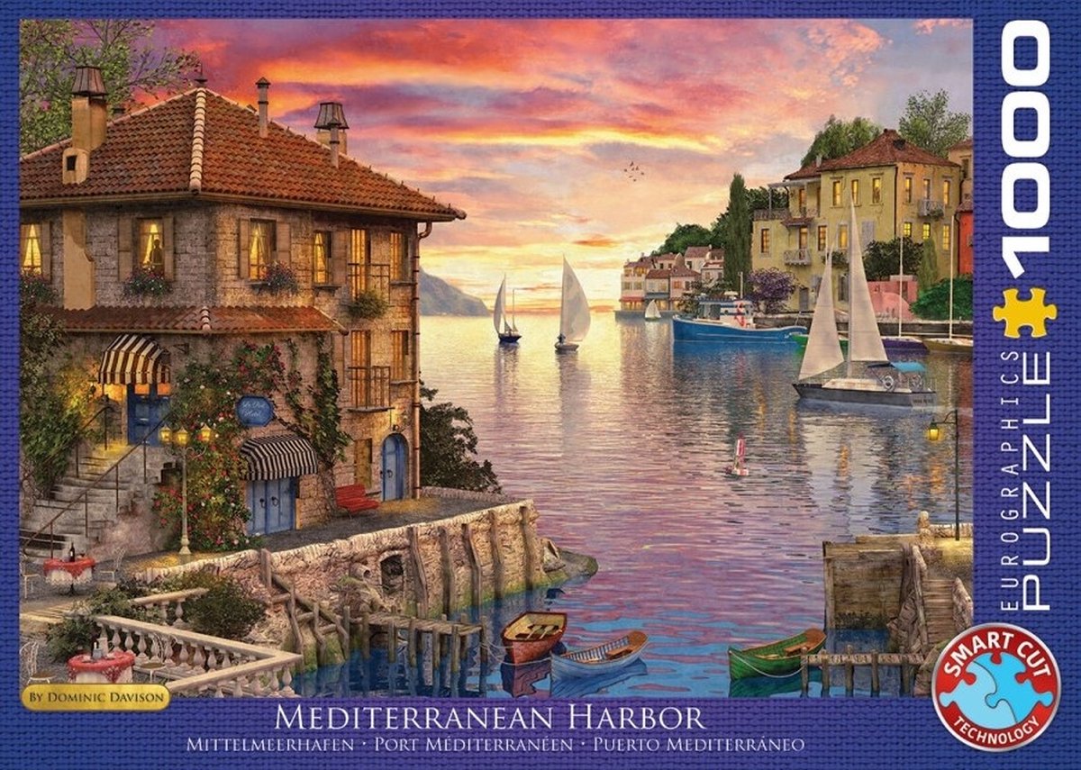 Mediterranean Harbor Puzzel (1000 stukjes)