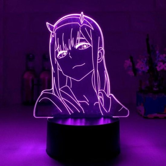3DAnimeLeds - Zero Two Design - Darling in the Franxx - Lampe 3D - Led  Light - Anime | bol.com