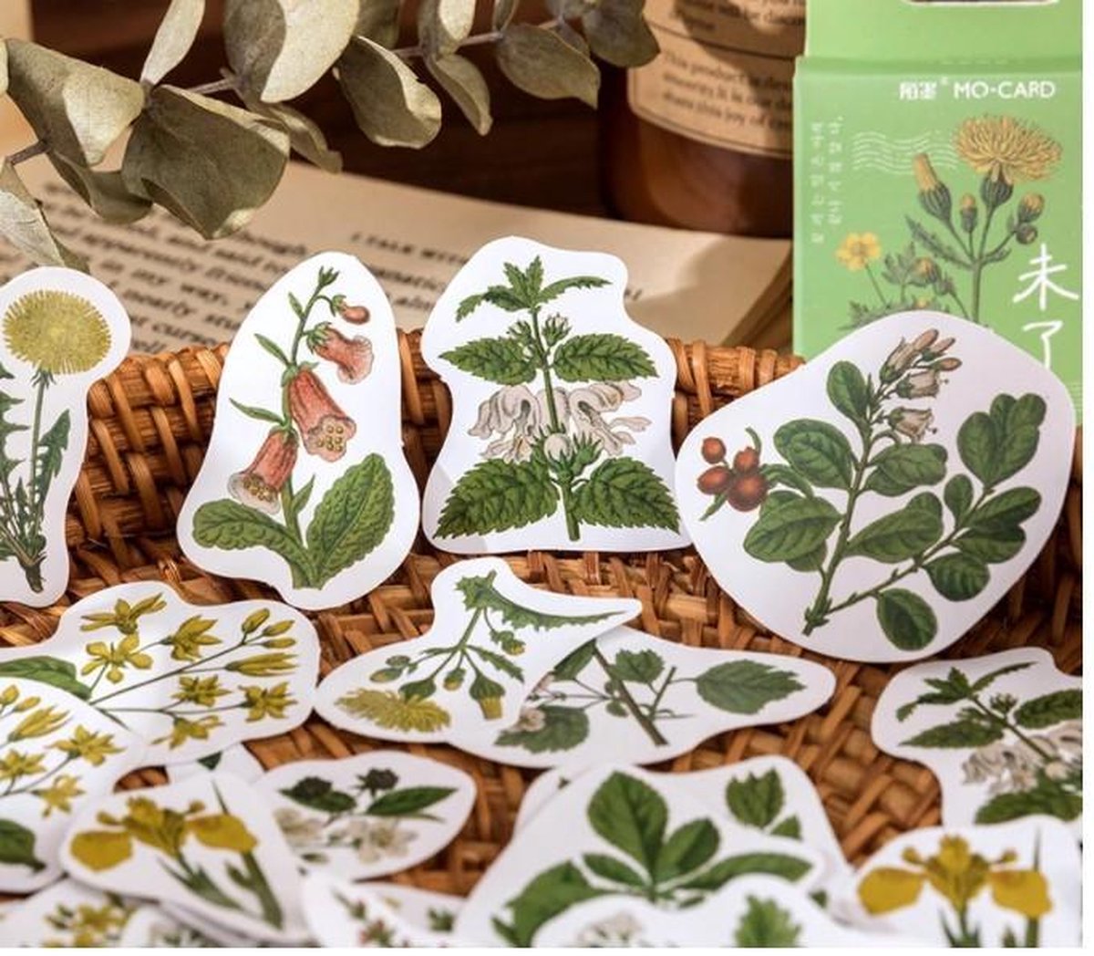 46 Stickers Bloemen en planten - E027 - Voor Scrapbook Of  Bullet Journal - Thema Bloem En Plant Sticker - Stickers Voor Volwassenen En Kinderen - Agenda Stickers - Decoratie Stickers — afbeelding 3