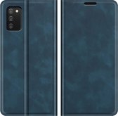 Cazy Samsung Galaxy A02s Hoesje Portemonnee Book Case Kunstleer - Blauw