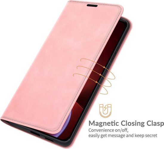 Coque Portefeuille En Cuir Rose Pour IPhone 13 Pro Max - Étui élégant Et Protecteur - NEUVE