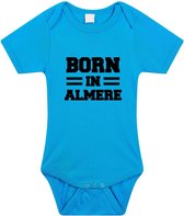 Born in Almere tekst baby rompertje blauw jongens - Kraamcadeau - Almere geboren cadeau 56 (1-2 maanden)