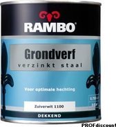 Rambo Grondverf Verzinkt Staal 0,75 Liter - Zuiverwit