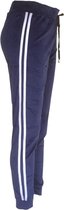 Stijlvolle Dames Joggingbroek / Trainingbroek / Sportbroek | Sweat Pants | Donker Blauw - M