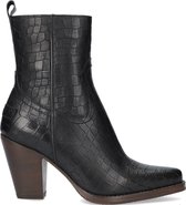 Shabbies 183020246 Enkellaarsjes - Enkelboots met rits - Dames - Zwart - Maat 37