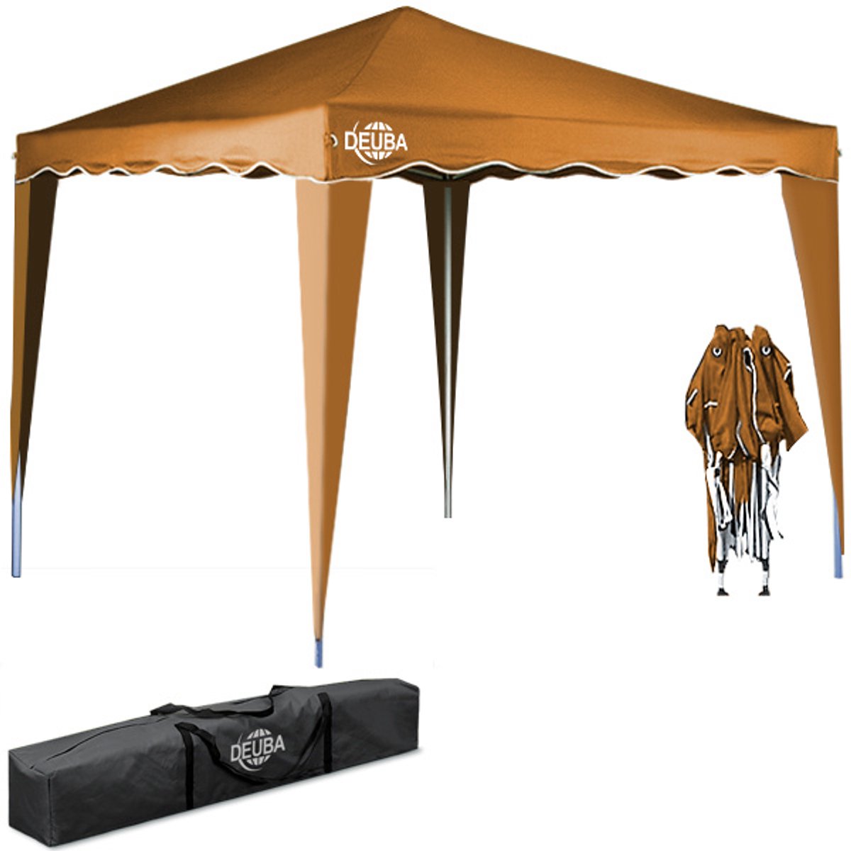 Casaria Vouwpaviljoen. party tent Capri - Popup lichtbruin 3x3m
