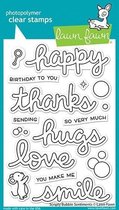Scripty Bubble Sentiments Clear Stamps (LF2502)