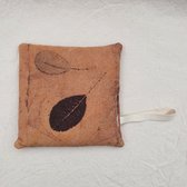 Picchu nl - warmtekussentje - aromatherapie - reinigend & ontspannend - Ecoprint - 15 x 15 cm - #5