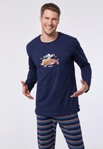 Woody pyjama jongens - highland koe - donkerblauw - 212-1-PLS-S/885 - maat M