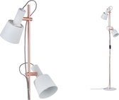 Neordic Haldar st. lamp max. 2x20W E14 Wit/koper mat 230V metaal
