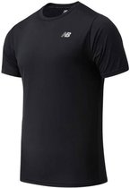 New Balance Core Run Short Sleeve Heren Sportshirt - Maat S