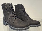 Common Pairs Halfhoge Veterboot Zwart Nubuck