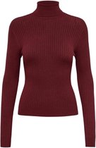 Only Trui Onlkarol L/s Rollneck Pullover Knt 15165075 Merlot Dames Maat - XS