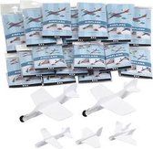 Vliegtuigen, wit, L: 11,5-19 cm, B: 11-17,5 cm, 50 stuk/ 1 doos