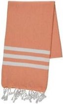 Hamamdoek Bala Sultan XXL Orange - 220x170cm - strandlaken - sneldrogende saunahanddoek - zwemhanddoek - sneldrogende handdoeken - saunadoek