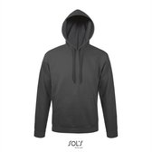 Hoodie Sol's basic donkergrijs XL