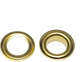Nestelringen - 5 mm - Goud staal - 25 stuks - nestelring met tegenring - zeilringen