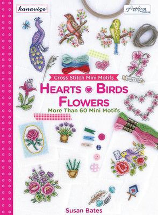 Cross Stitch Mini Motifs: Hearts, Birds, Flowers - cover