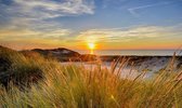 Fotobehang strand Scheveningen Zonsondergang 250 x 260 cm