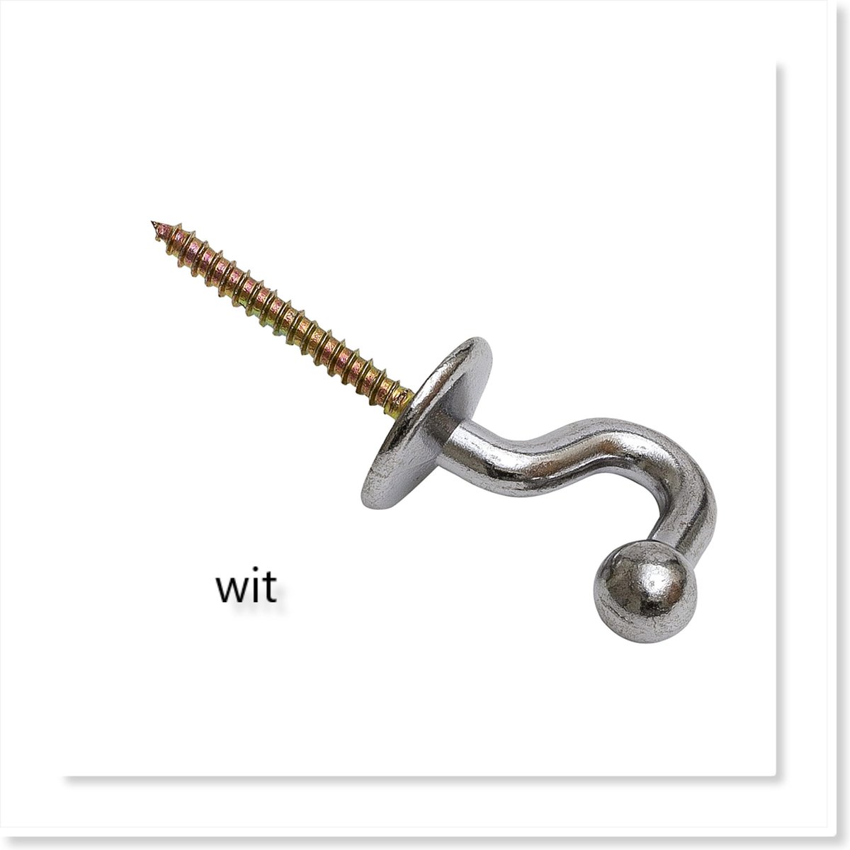 Anchor embrassehaak wit 35mm 2 stuks
