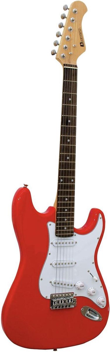 Dimavery - Gitaar - Volwassenen - Elektrische Gitaar - ST-203 rood