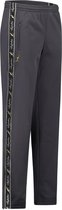 Australian broek met zwarte bies antraciet en 2 ritsen maat 4XS/38