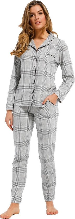 Pastunette Deluxe pyjama dames - lichtgrijs - 25212-332-6/903 - maat 42 |  bol.com