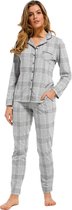 Pastunette Deluxe pyjama dames - lichtgrijs - 25212-332-6/903 - maat 42