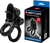 Pretty Love - Passionate Ring Vibrerende Cockring - zwart