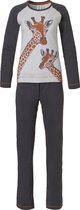 Rebelle Wildlife Vrouwen Pyjamaset - Dark Orange - Maat 40