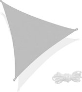 Springos Schaduwdoek/Zonnezeil | Driehoek 3 x 3 x 3 m | Grijs