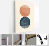 Mid Century Modern Design. A trendy set of Abstract Hand Painted Illustrations for Wall Decoration, Social Media Banner, Brochure Cover Design - Modern Art Canvas - Vertical - 1952