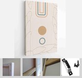 Mid Century Modern Design. A trendy set of Abstract Hand Painted Illustrations for Wall Decoration, Social Media Banner, Brochure Cover Design - Modern Art Canvas - Vertical - 1952