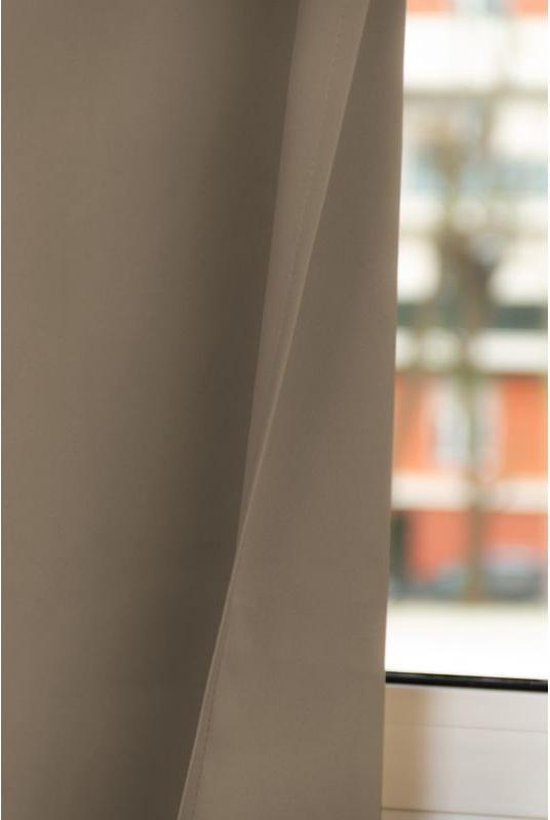 Rideau 100% Occultant Revolution Gris Beige MC637