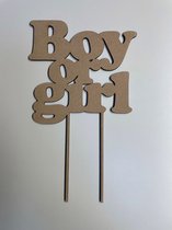 Taarttopper Boy or Girl - baby - gender reveal