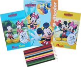 Disney’s Mickey & Friends kleurboek + 2 toverbloken + GRATIS KLEURPOTLODEN