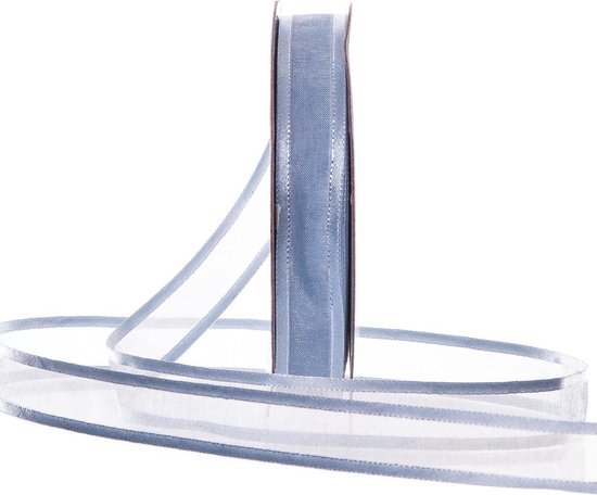 4 stuks organza lint, satijnen linten, 40 mm x 9 m, glinsterende