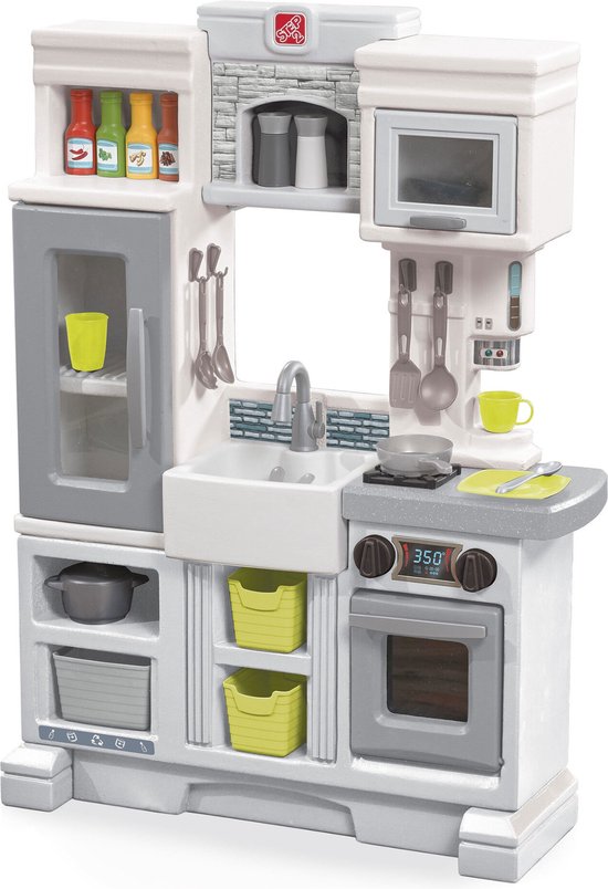 Foto: Step2 speelkeuken downtown delights kitchen incl 24 delige accessoire set