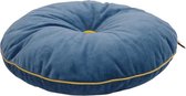 Wigiwama - Sierkussen Kinderkamer - Button Cushion Blauw / Mosterd Geel W592534