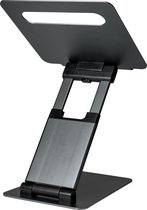 ErgoLine Tall Ergonomische zit-sta bureau laptopstandaard - Volledige verstelbaar laptop frame - Staand en zittend werken Antraciet